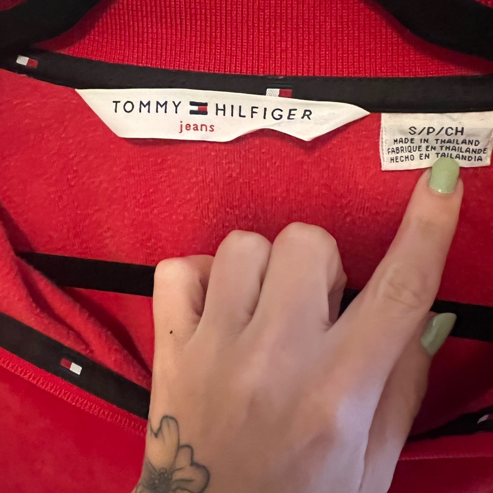 y2k red Tommy track jacket - Picture 2 of 4